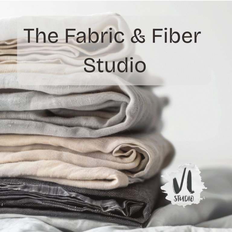 stack of neutral linen fabric